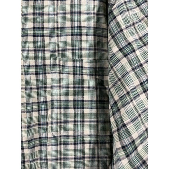 Moose Creek - Green/Grey/Beige Plaid Short Sleeve Button Down Shirt - Size XL - Picture 2 of 5